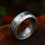 Viking Warrior Rune Ring – Nordic Life Tree Stainless Steel Band in Gold & Silver