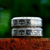 Viking Warrior Rune Ring – Nordic Life Tree Stainless Steel Band in Gold & Silver
