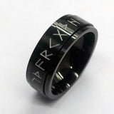 Mystic Viking Rune Spinner Ring – 6 Colors Stainless Steel Fidget Band