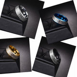 Viking Rune Stainless Steel Ring – Available in Gold, Silver, Black & Blue