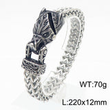 Norse Guardian Stainless Steel Bracelet – Dragon, Wolf, Eagle & Serpent Designs