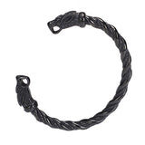 Wolf’s Oath – Stainless Steel Viking Wolf Head Cuff Bracelet (Gold, Silver, Black, Rainbow)