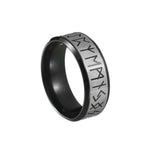Viking Rune Stainless Steel Ring – Available in Gold, Silver, Black & Blue