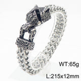 Norse Guardian Stainless Steel Bracelet – Dragon, Wolf, Eagle & Serpent Designs