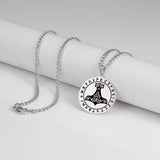 Viking Rune Necklace – Silver & Gold | Norse Talisman of Courage and Protection
