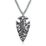 Viking Compass Necklace – Silver & Gold | Norse Symbol of Guidance and Protection