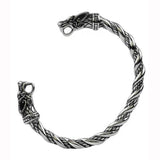 Wolf’s Oath – Stainless Steel Viking Wolf Head Cuff Bracelet (Gold, Silver, Black, Rainbow)