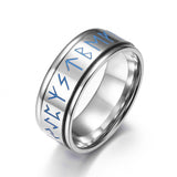 Mystic Viking Rune Spinner Ring – 6 Colors Stainless Steel Fidget Band