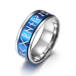 Mystic Viking Rune Spinner Ring – 6 Colors Stainless Steel Fidget Band