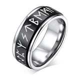 Mystic Viking Rune Spinner Ring – 6 Colors Stainless Steel Fidget Band