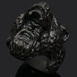 Odin Bear-Helm Viking Ring – Nordic Warrior Stainless Steel Band in Gold, Silver & Black