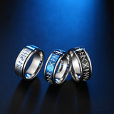 Mystic Viking Rune Spinner Ring – 6 Colors Stainless Steel Fidget Band