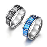 Mystic Viking Rune Spinner Ring – 6 Colors Stainless Steel Fidget Band