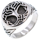 Viking Tree of Life Stainless Steel Ring – Gold, Silver & Two-Tone