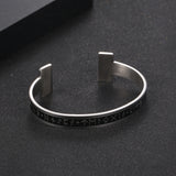 Viking Rune Silver Open Bangle – Symbol of Courage and Protection