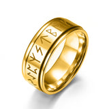 Mystic Viking Rune Spinner Ring – 6 Colors Stainless Steel Fidget Band