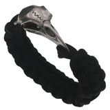 Viking Raven Skull Hand-woven Bracelet